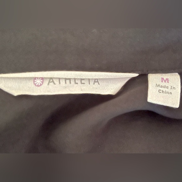 Athleta Shirt Shift Dress Medium Black 100% Silk - Picture 3 of 4
